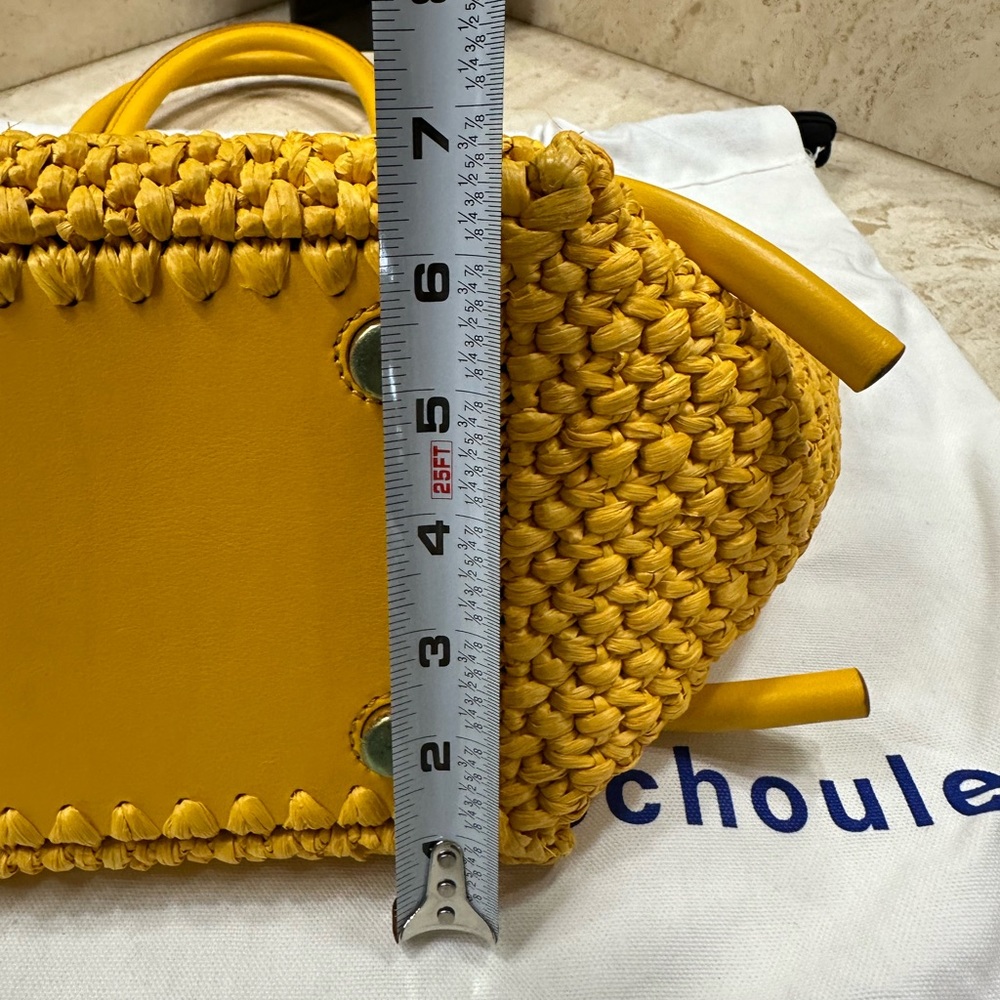 PROENZA SCHOULER Woven Raffia and Leather Tote Bag🌸 - Picture 12 of 15
